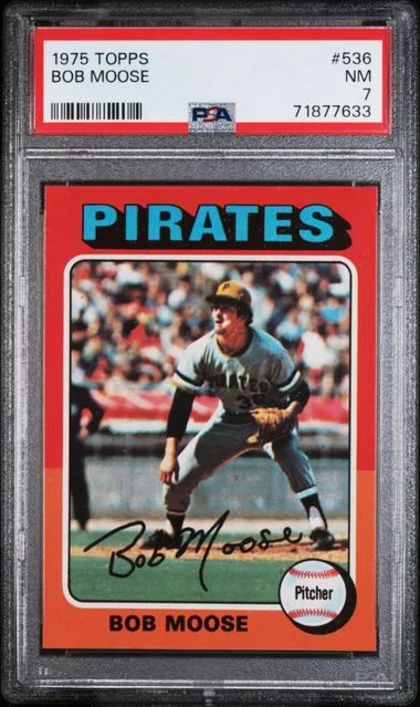 1975 Topps Bob Moose #536 card image