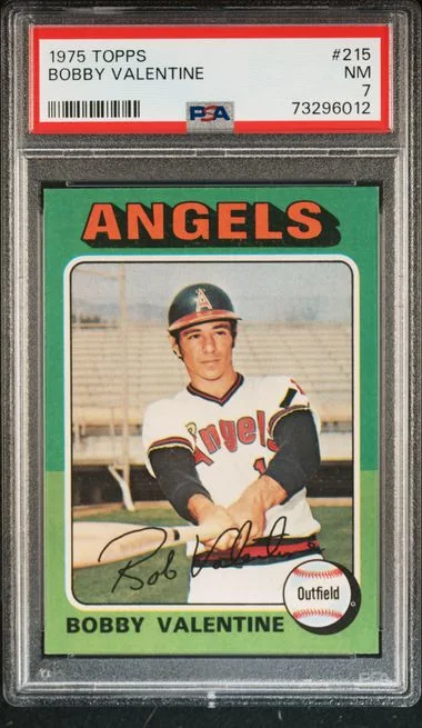 1975 Topps Bobby Valentine #215 card image