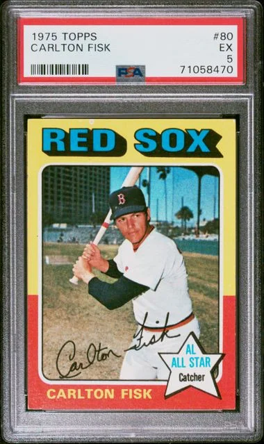 1975 Topps Carlton Fisk #80 card image