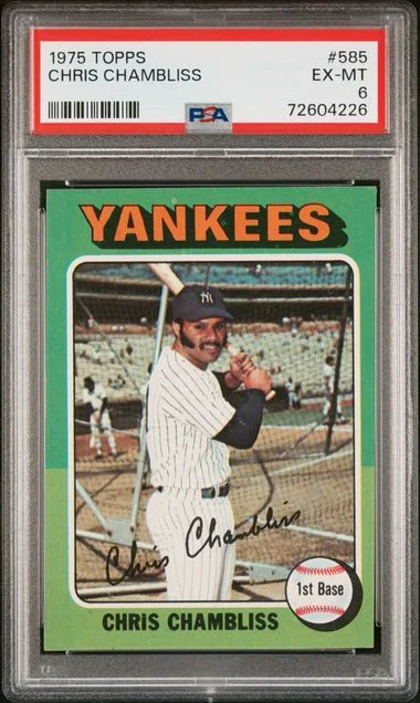 1975 Topps Chris Chambliss #585 card image