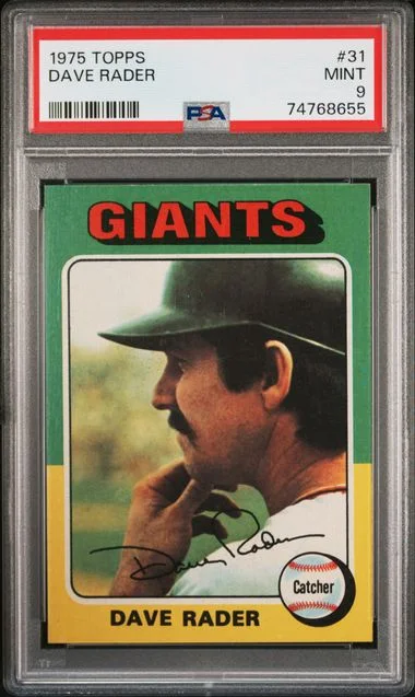 1975 Topps Dave Rader #31 card image