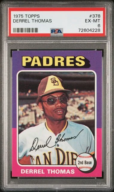 1975 Topps Derrel Thomas #378 card image