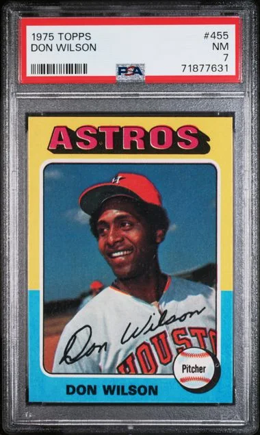 1975 Topps Don Wilson #455 card image