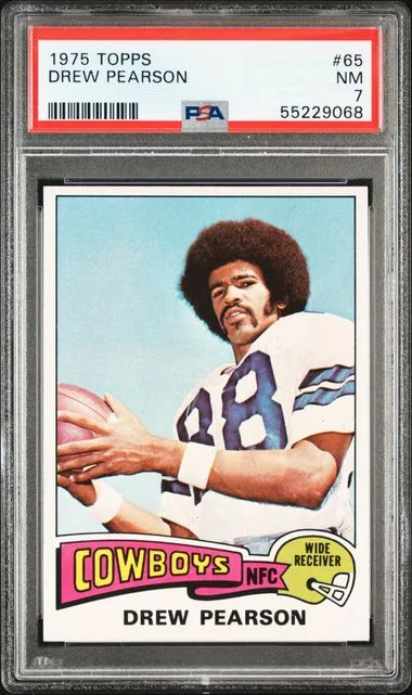 1975 Topps Drew Pearson #65 card image