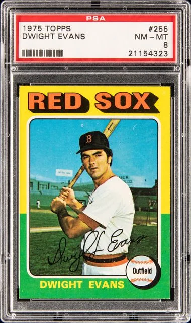 1975 Topps Dwight Evans #255 card image
