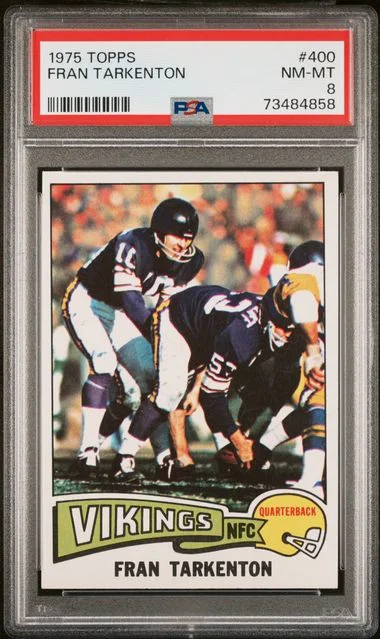 1975 Topps Fran Tarkenton #400 card image