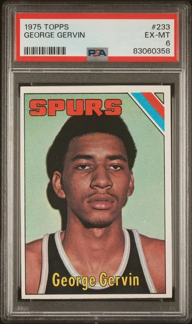 1975 Topps George Gervin #233 card image