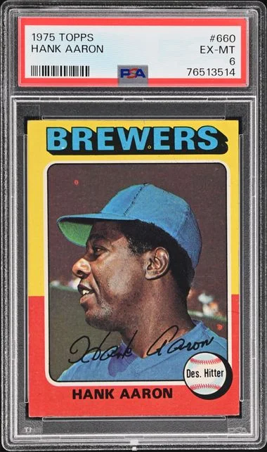 1975 Topps Hank Aaron #660 card image