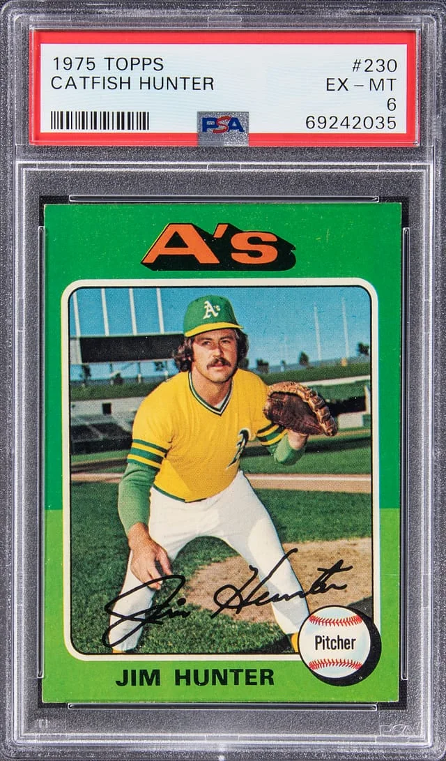 1975 Topps Jim Hunter #230 card image