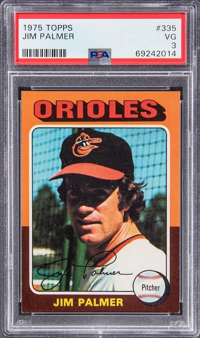 1975 Topps Jim Palmer #335 card image