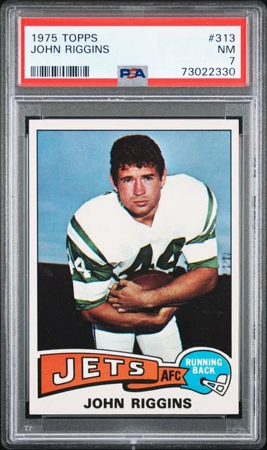 1975 Topps John Riggins #313 card image