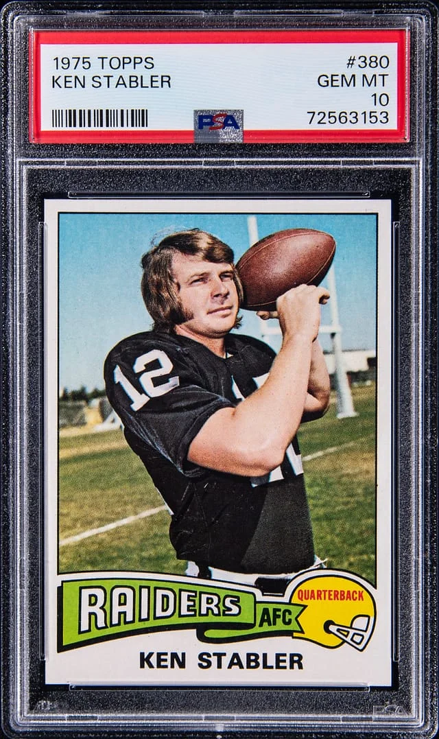 1975 Topps Ken Stabler #380 card image