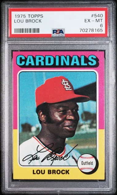 1975 Topps Lou Brock #540 card image