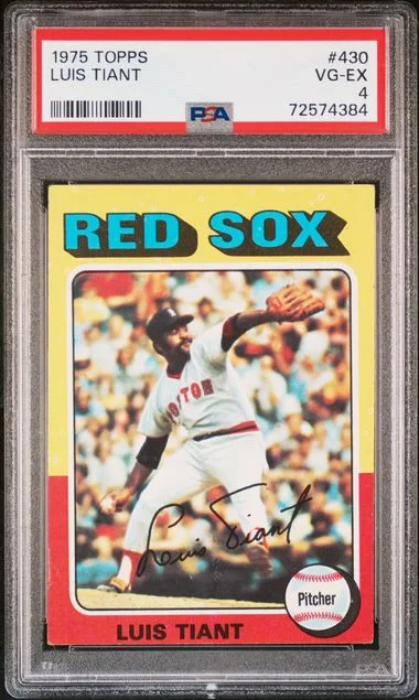 1975 Topps Luis Tiant #430 card image