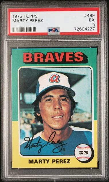 1975 Topps Marty Perez #499 card image