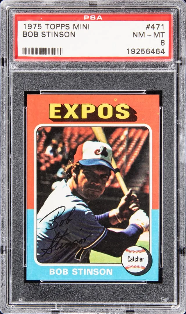 1975 Topps Mini Bob Stinson #471 card image