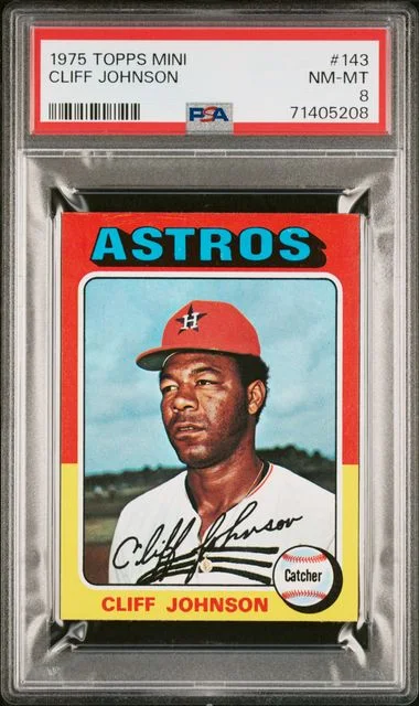 1975 Topps Mini Cliff Johnson #143 card image