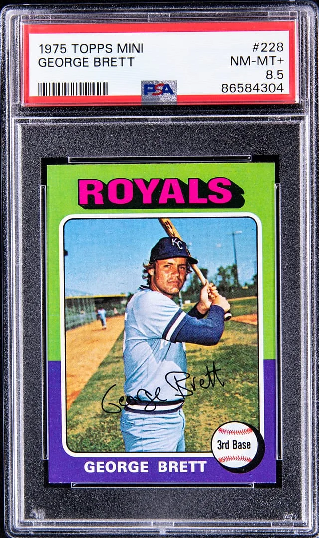 1975 Topps Mini George Brett #228 card image