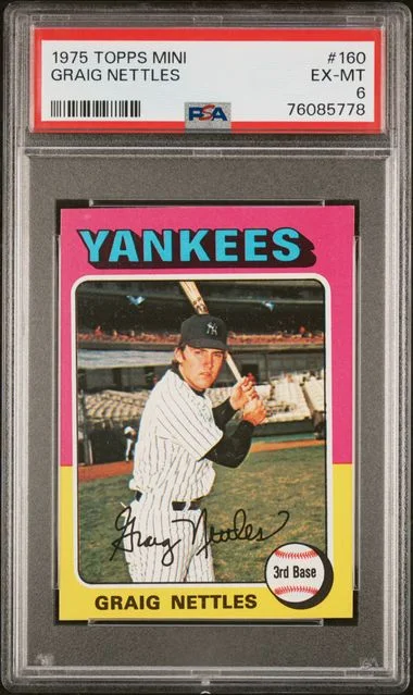 1975 Topps Mini Graig Nettles #160 card image