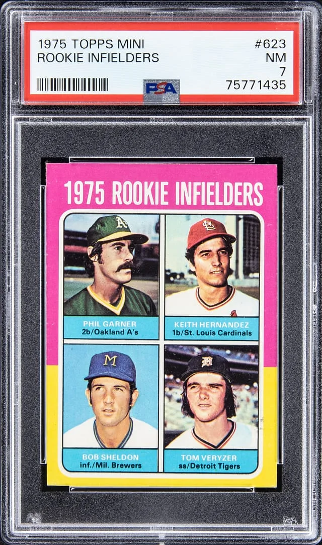 1975 Topps Mini Keith Hernandez Infielders #623 card image
