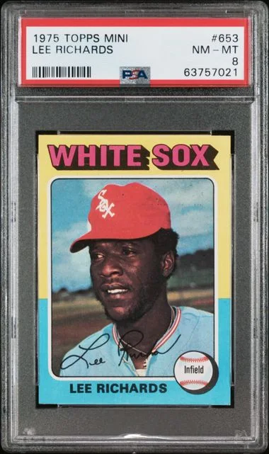 1975 Topps Mini Lee Richards #653 card image