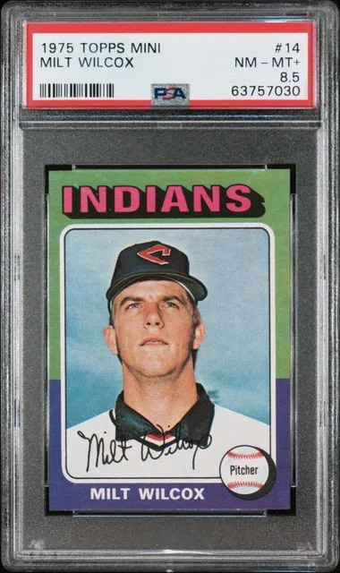 1975 Topps Mini Milt Wilcox #14 card image