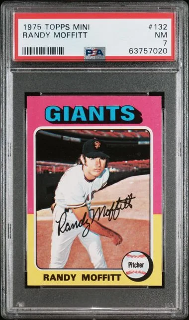 1975 Topps Mini Randy Moffitt #132 card image