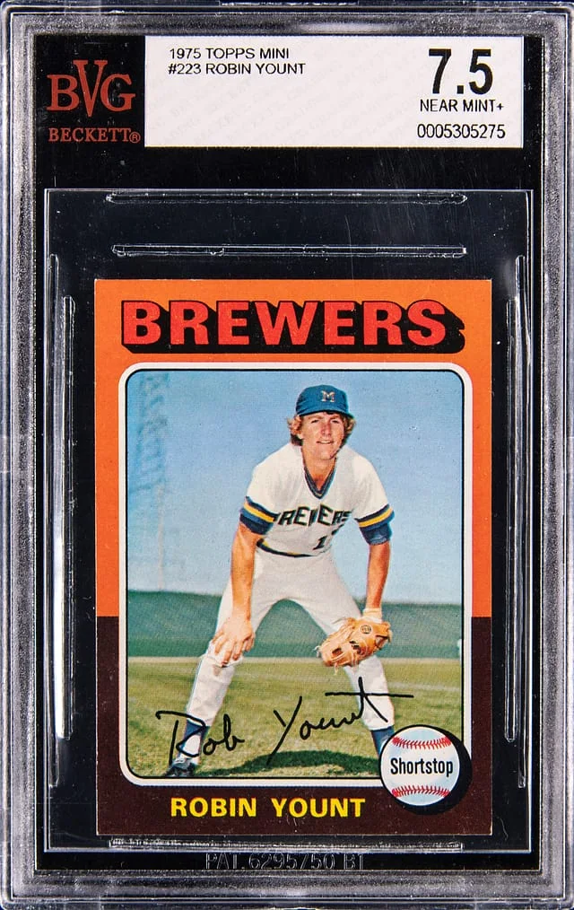 1975 Topps Mini Robin Yount #223 card image