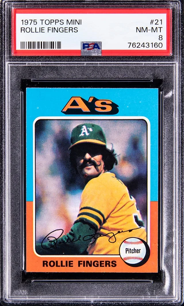 1975 Topps Mini Rollie Fingers #21 card image