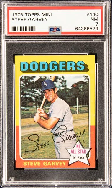 1975 Topps Mini Steve Garvey #140 card image
