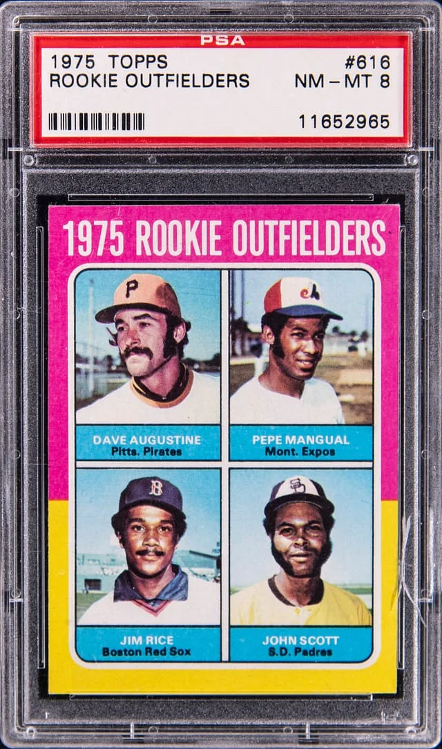 1975 Topps Outfielders Jim Rice #616 card image
