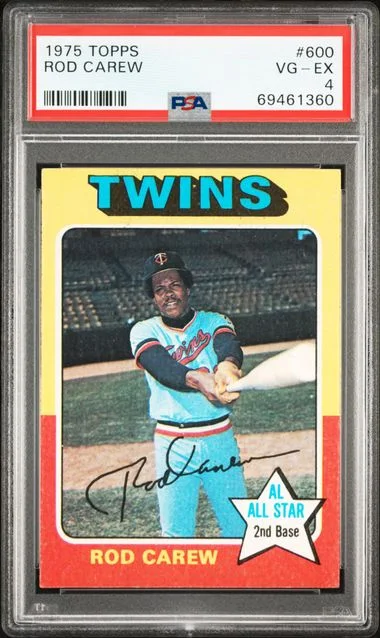 1975 Topps Rod Carew #600 card image