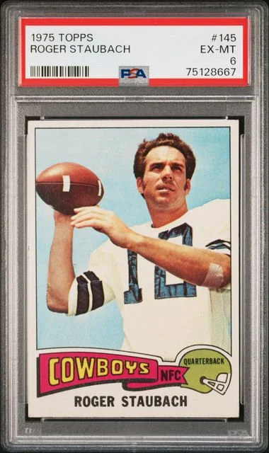 1975 Topps Roger Staubach #145 card image