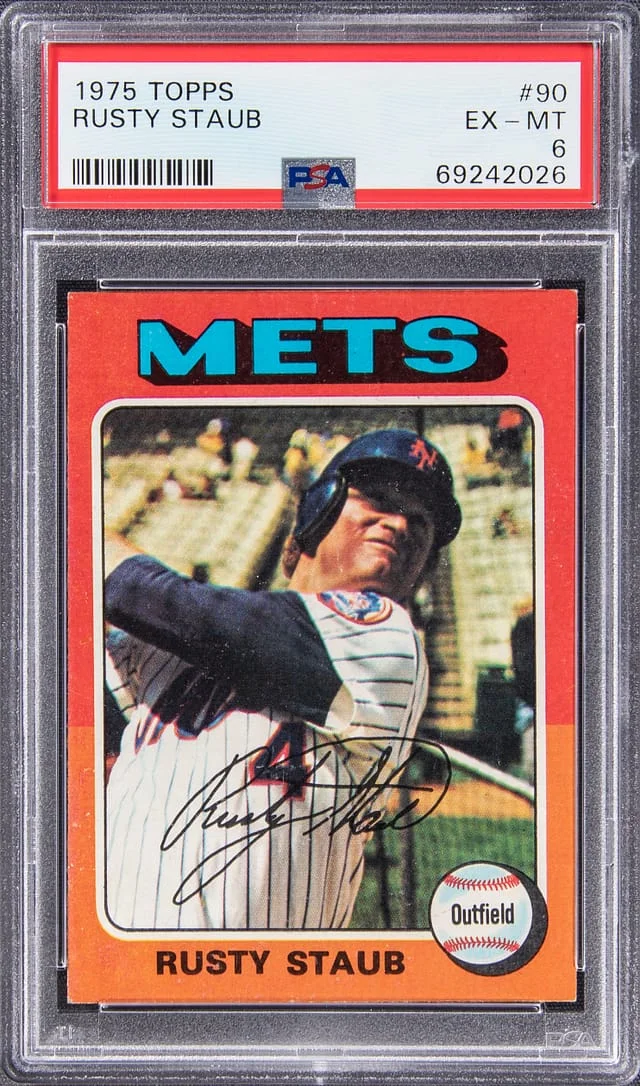 1975 Topps Rusty Staub #90 card image