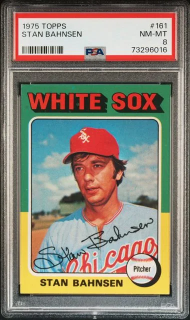 1975 Topps Stan Bahnsen #161 card image