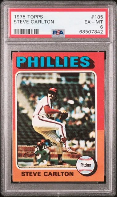 1975 Topps Steve Carlton #185 card image