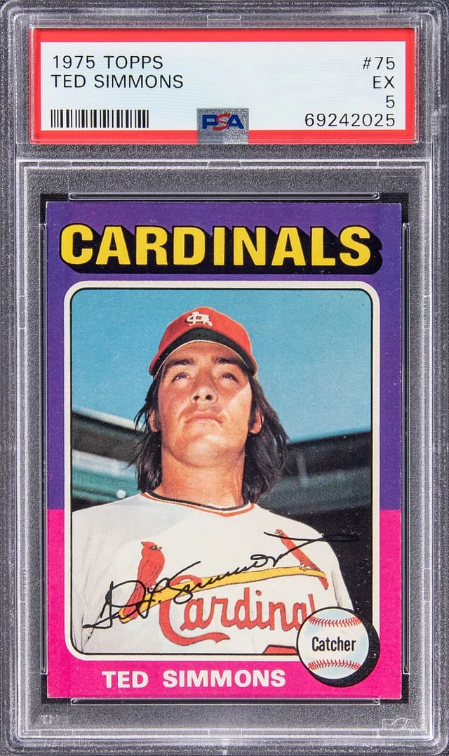 1975 Topps Ted Simmons #75 card image