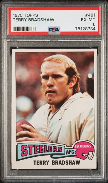 1975 Topps Terry Bradshaw #461 card image