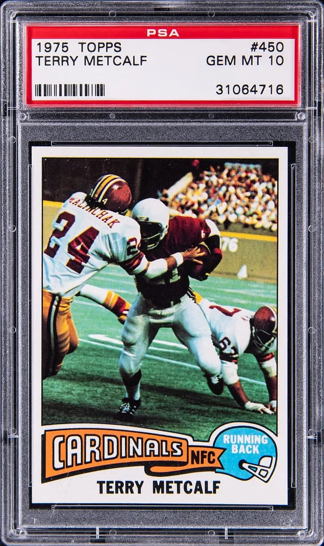 1975 Topps Terry Metcalf #450 card image