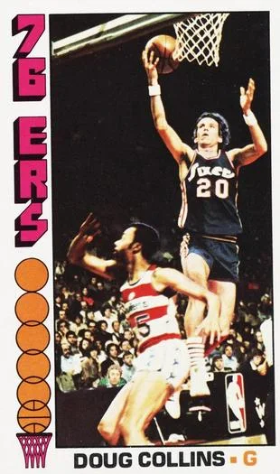 1976-77 Topps Doug Collins #38 card image