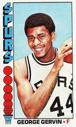 1976-77 Topps George Gervin #68 card image