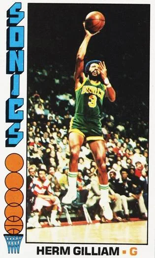 1976-77 Topps Herm Gilliam #87 card image