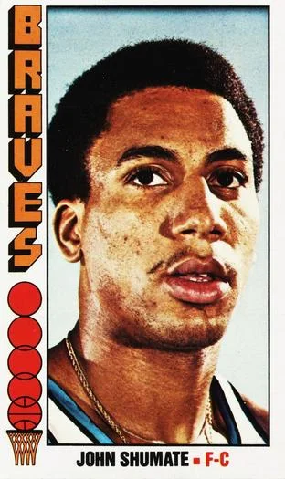 1976-77 Topps John Shumate #61 card image
