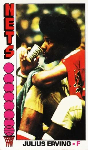 1976-77 Topps Julius Erving #1 card image