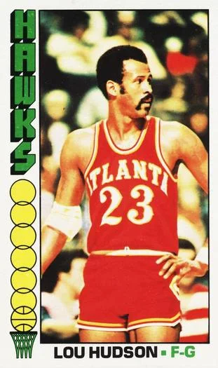 1976-77 Topps Lou Hudson #96 card image
