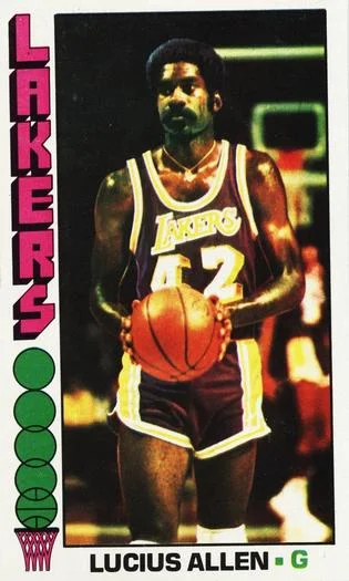 1976-77 Topps Lucius Allen #34 card image