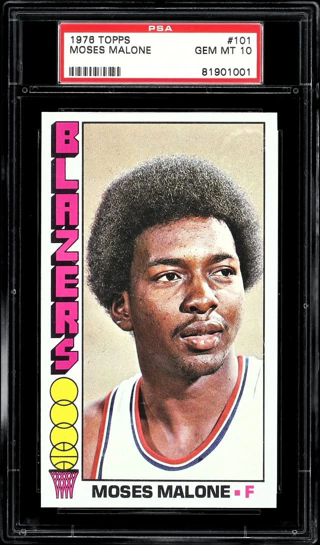 1976-77 Topps Moses Malone #101 card image