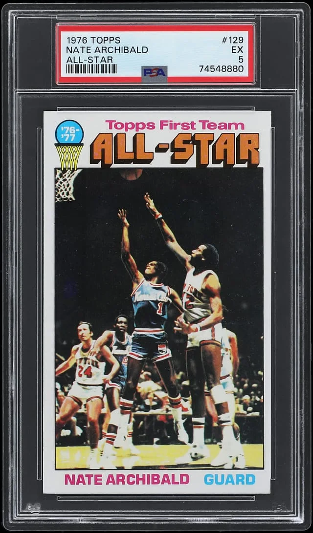 1976-77 Topps Nate Archibald All-Star #129 card image