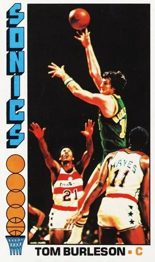 1976-77 Topps Tom Burleson #41 card image