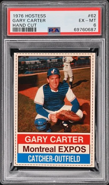 1976 Hostess Hand Cut Gary Carter #62 card image